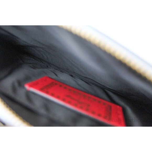 NEW Versace X Disney Cinderella Mice Wrist Clutch Smooth Printed Leather Pouch S - Picture 6 of 7